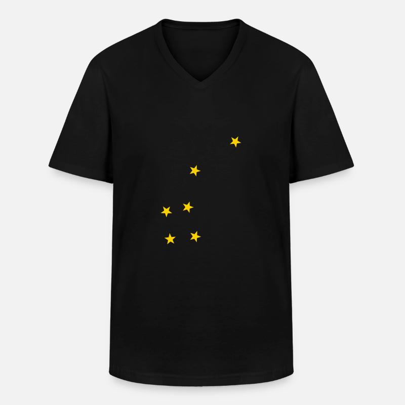 Sternzeichen Kleiner Bär - Männer-T-Shirt mit V-Ausschnitt - Schwarz