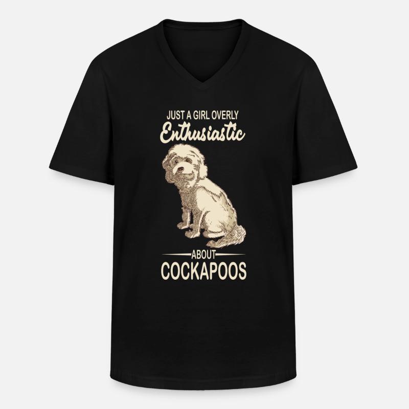 Cockapoo - Men's V-Neck T-Shirt - black