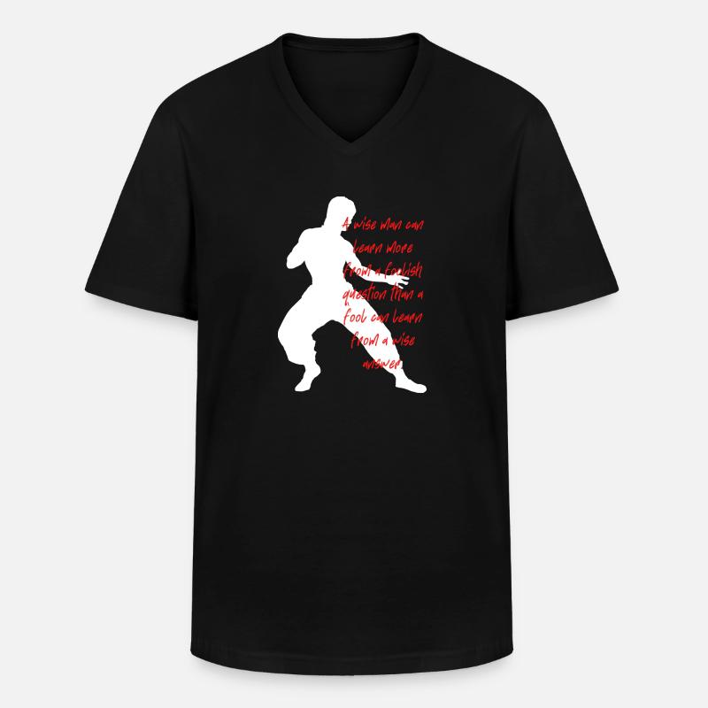 Bruce Lee - der Mythos - Männer-T-Shirt mit V-Ausschnitt - Schwarz