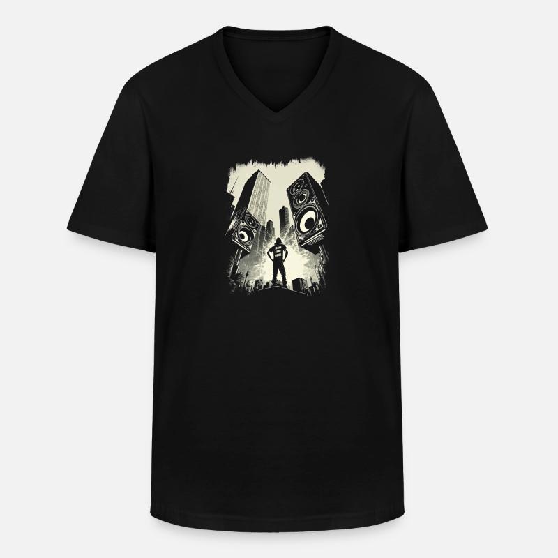 Make Some Noise! - Männer-T-Shirt mit V-Ausschnitt - Schwarz