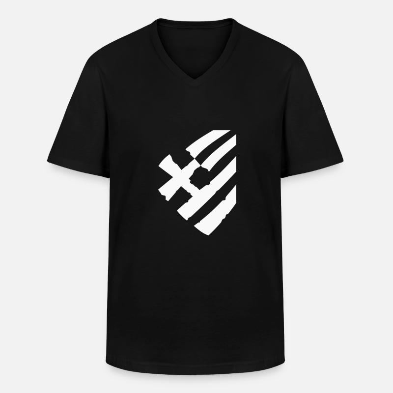 drapeau de la grèce - T-shirt col V Homme - noir