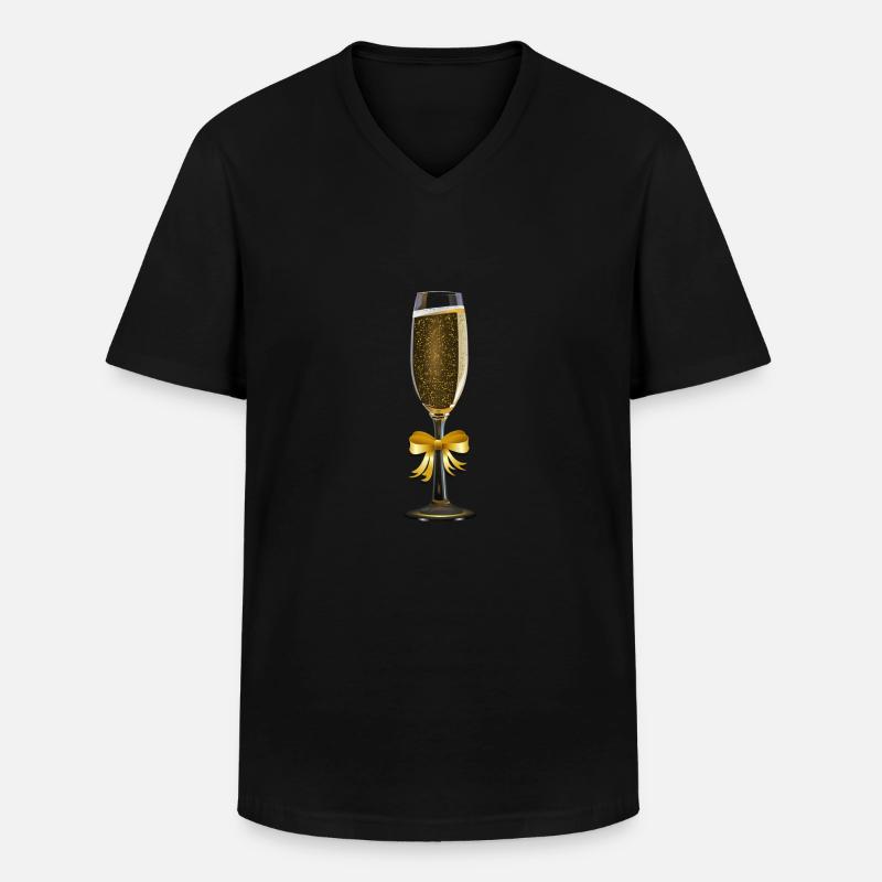 blockedTitle - Männer-T-Shirt mit V-Ausschnitt - Schwarz
