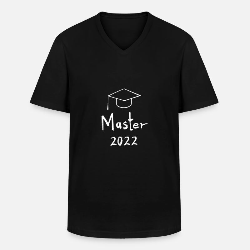 Master 2022 Design - Männer-T-Shirt mit V-Ausschnitt - Schwarz