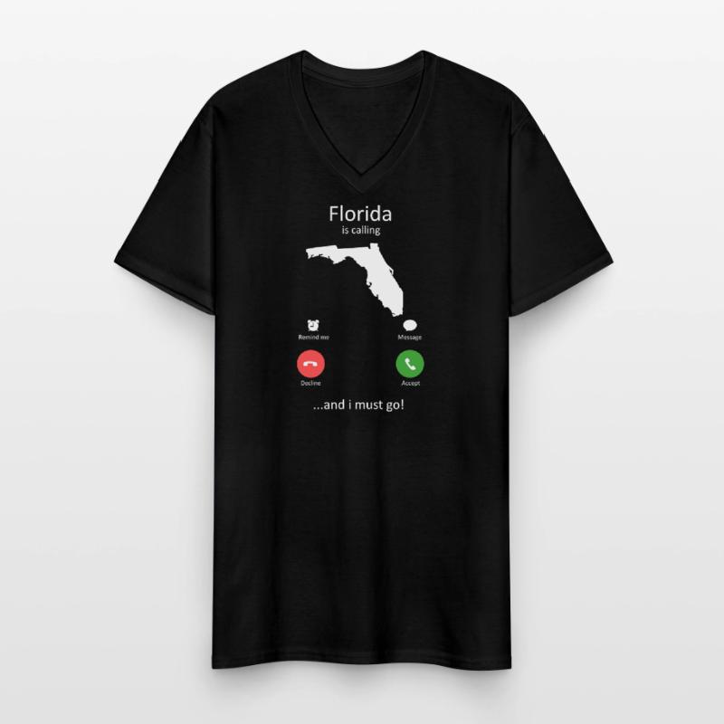 Interface de Floride et Interface I’Must Go T-shirt col V Homme