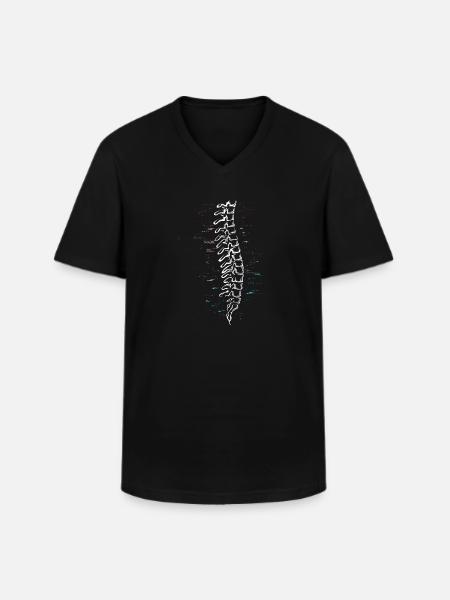 Physiotherapist Chiropractor Physiotherapy - Men's V-Neck T-Shirt - black