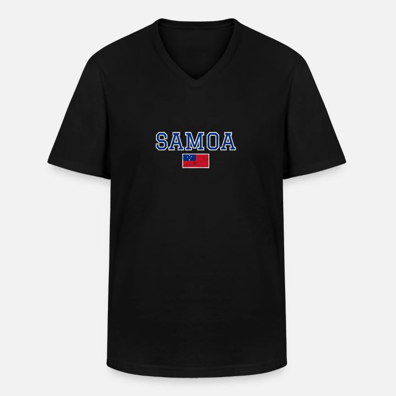 Samoa - Männer-T-Shirt mit V-Ausschnitt - Schwarz