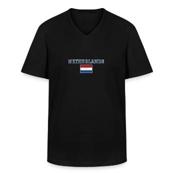 Niederlande - Männer-T-Shirt mit V-Ausschnitt - Schwarz - Vorne - AI Model Male 178 dark (178cm)