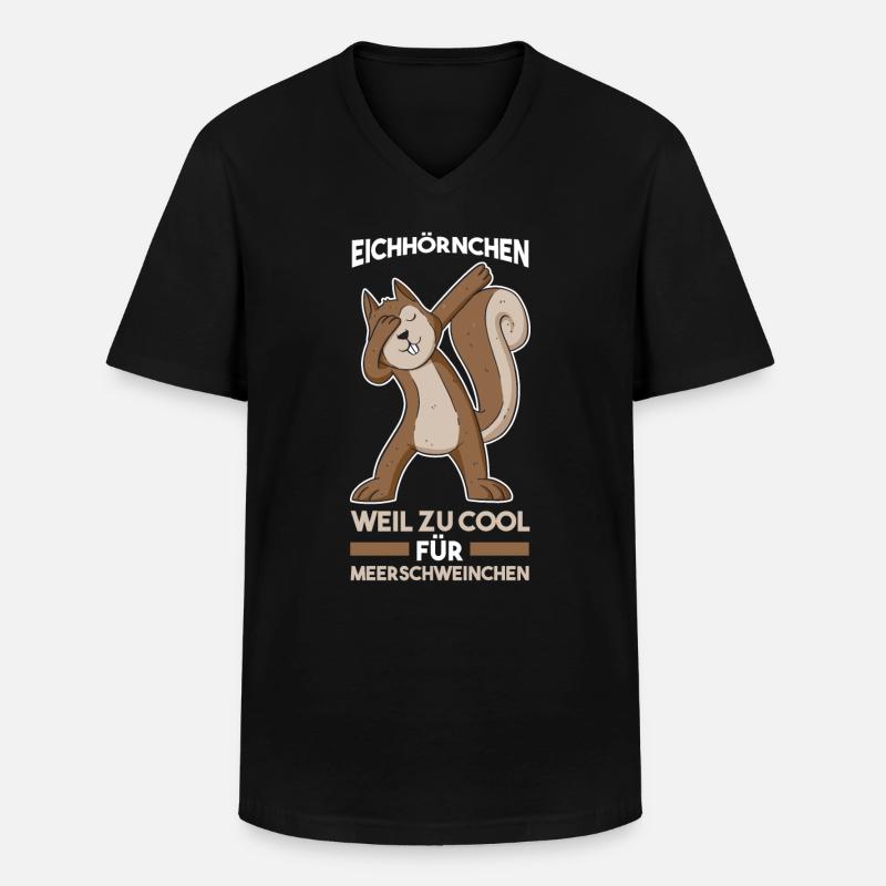 Erdmännchen - Männer-T-Shirt mit V-Ausschnitt - Schwarz