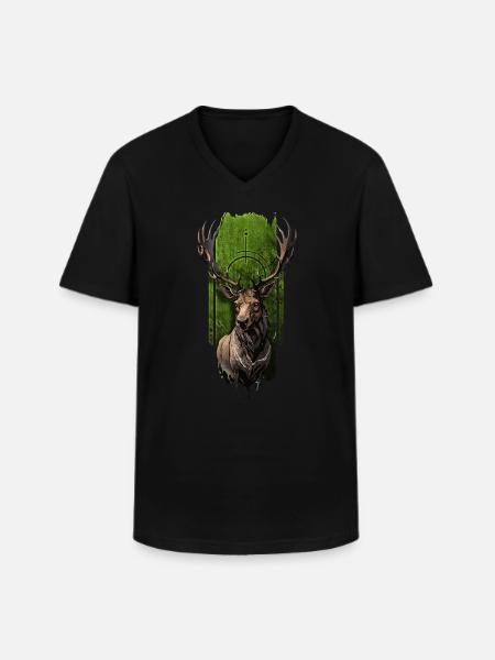 Monarque majestueux : Orignal - T-shirt col V Homme - noir
