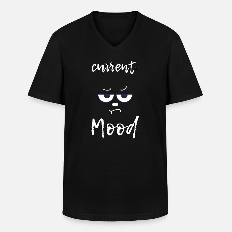 Current Mood funny - Männer-T-Shirt mit V-Ausschnitt - Schwarz