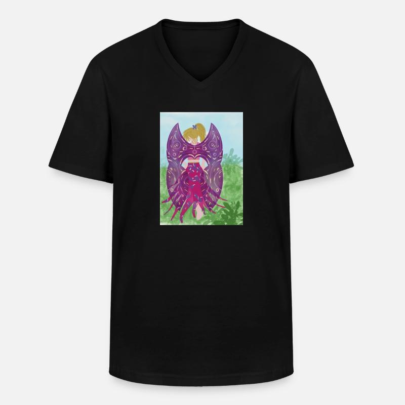 Zauberhafte Fee - Männer-T-Shirt mit V-Ausschnitt - Schwarz