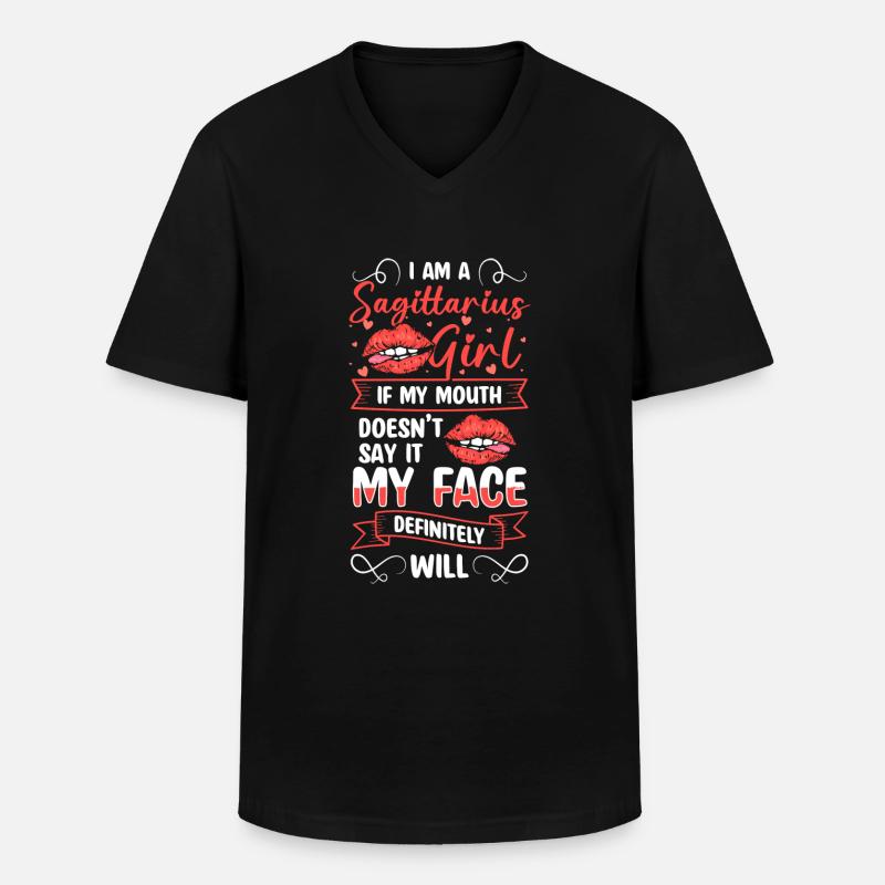 Schütze Sterne Konstellation - Männer-T-Shirt mit V-Ausschnitt - Schwarz