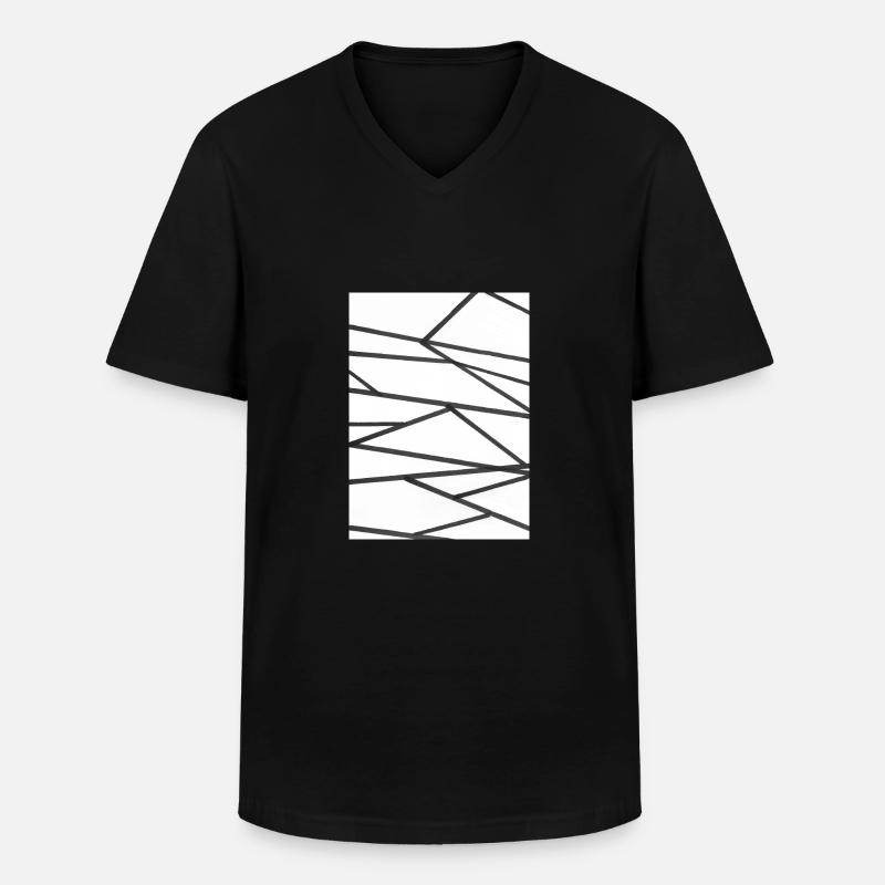 Humming - Männer-T-Shirt mit V-Ausschnitt - Schwarz