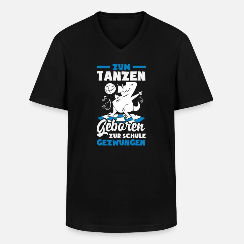 Tanzen - Männer-T-Shirt mit V-Ausschnitt - Schwarz