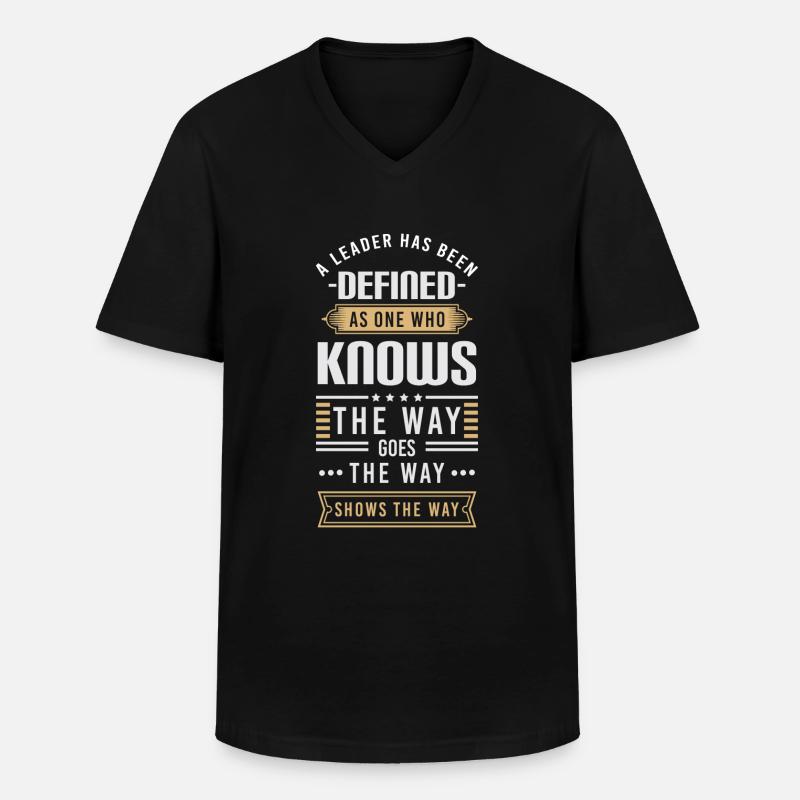 Arbeit Beruf Team - Männer-T-Shirt mit V-Ausschnitt - Schwarz
