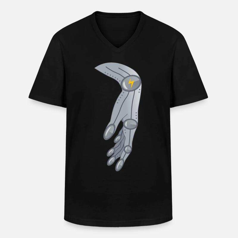 Alien Robotik Hand Geschenk - Männer-T-Shirt mit V-Ausschnitt - Schwarz