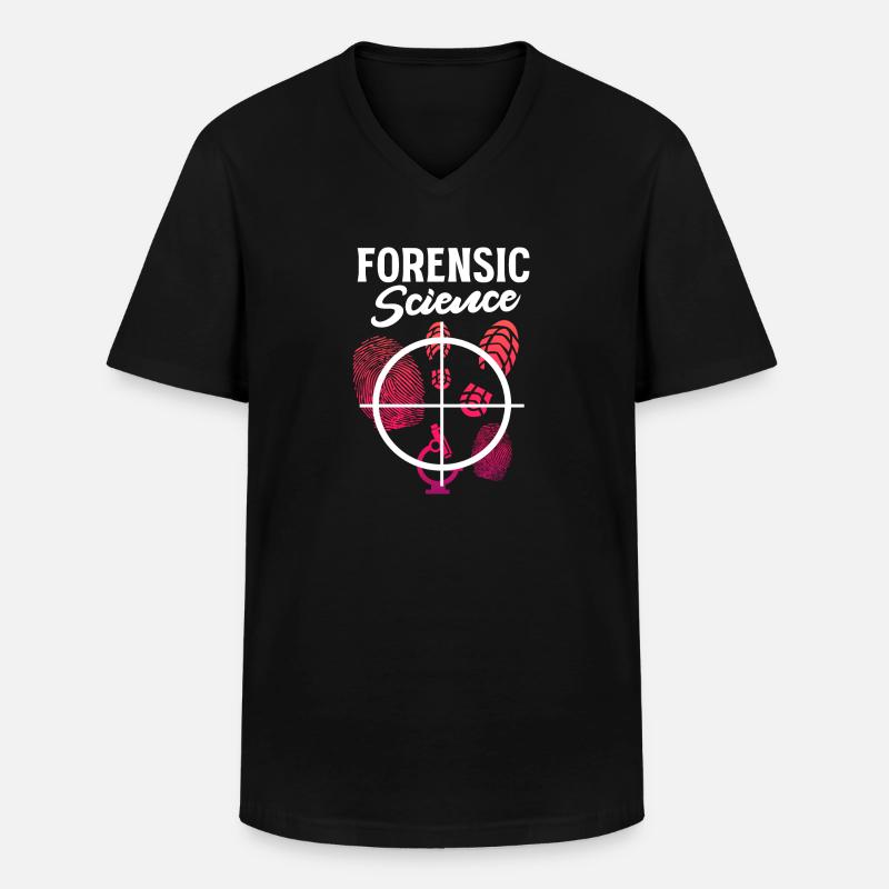Forensic Science – Criminal Psychologist - Men's V-Neck T-Shirt - black