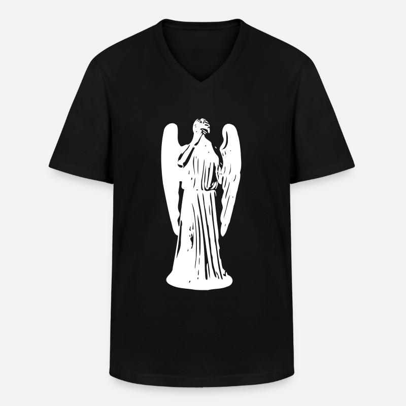 Don't Blink - Männer-T-Shirt mit V-Ausschnitt - Schwarz
