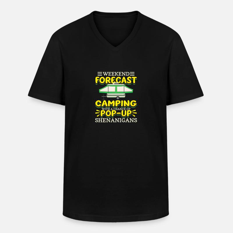 Pop-up Shenanigans - Männer-T-Shirt mit V-Ausschnitt - Schwarz