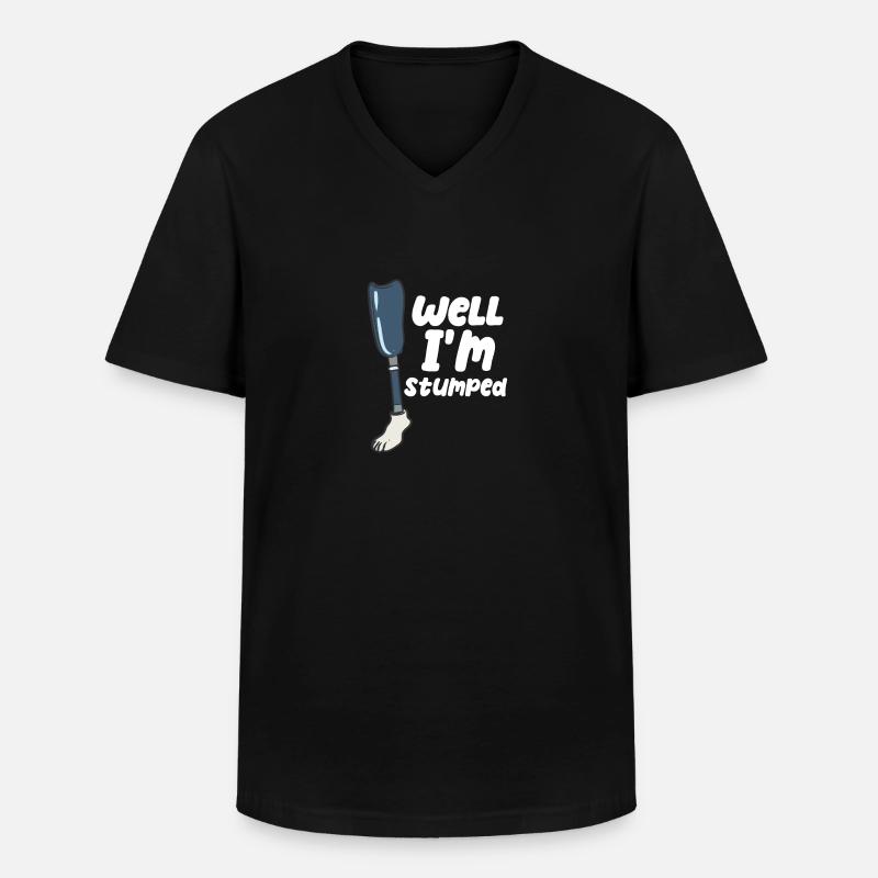 I'm Stumped - Männer-T-Shirt mit V-Ausschnitt - Schwarz