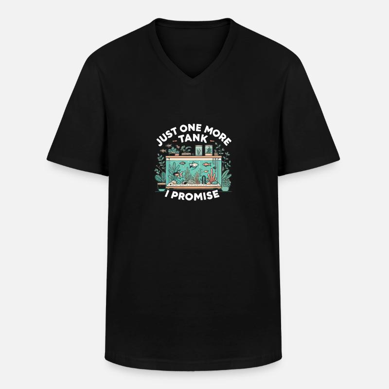 Nur noch ein Tank, versprochen - Männer-T-Shirt mit V-Ausschnitt - Schwarz