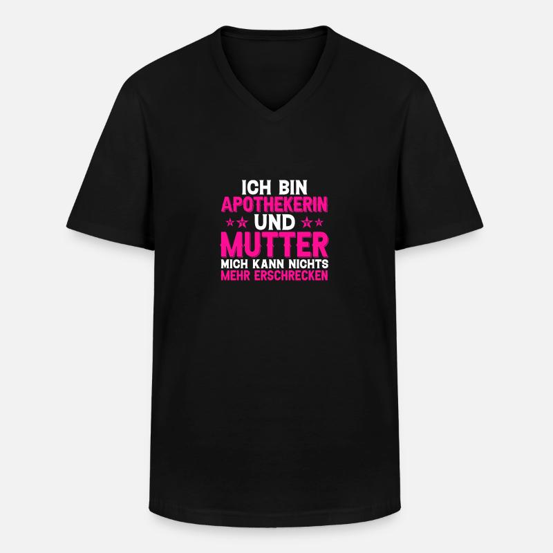 Apothekerin Mutter Geschenkidee - Männer-T-Shirt mit V-Ausschnitt - Schwarz