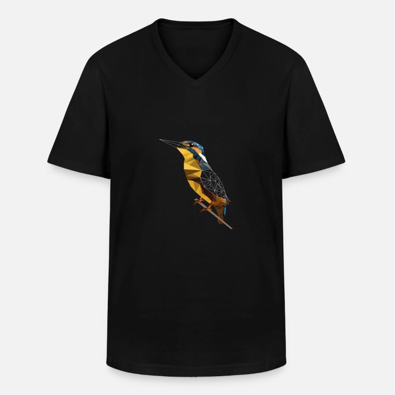 Eisvogel - Männer-T-Shirt mit V-Ausschnitt - Schwarz