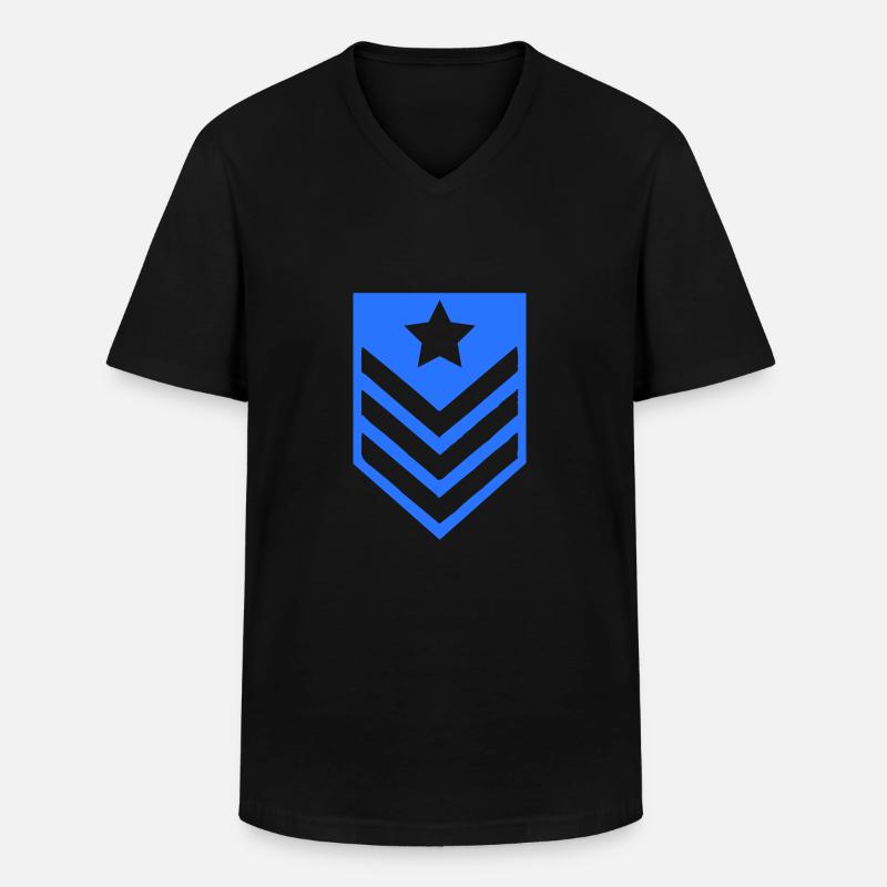 abzeichen - Männer-T-Shirt mit V-Ausschnitt - Schwarz