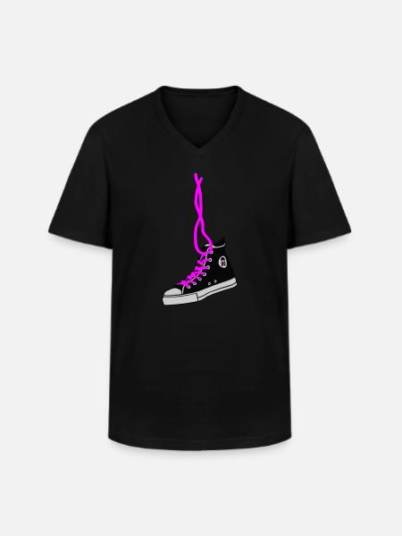 chucks - Männer-T-Shirt mit V-Ausschnitt - Schwarz