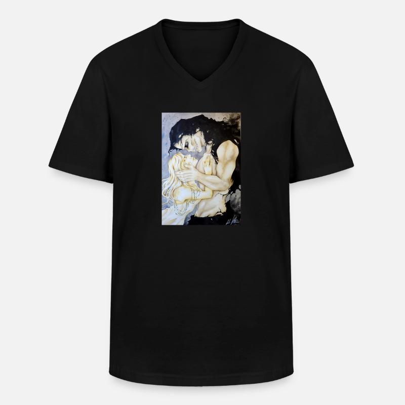 Join me in death - Männer-T-Shirt mit V-Ausschnitt - Schwarz
