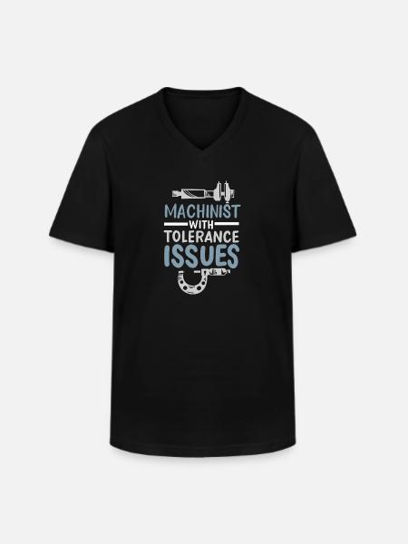 Machinist Mechanical Engineer Gift - Men's V-Neck T-Shirt - black