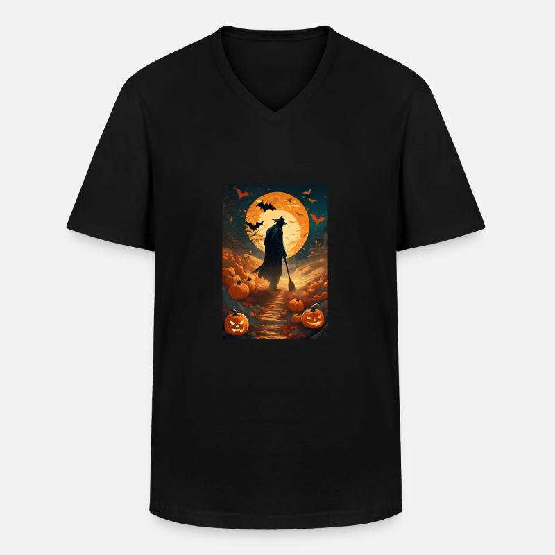 Lebende Vogelscheuche - Männer-T-Shirt mit V-Ausschnitt - Schwarz