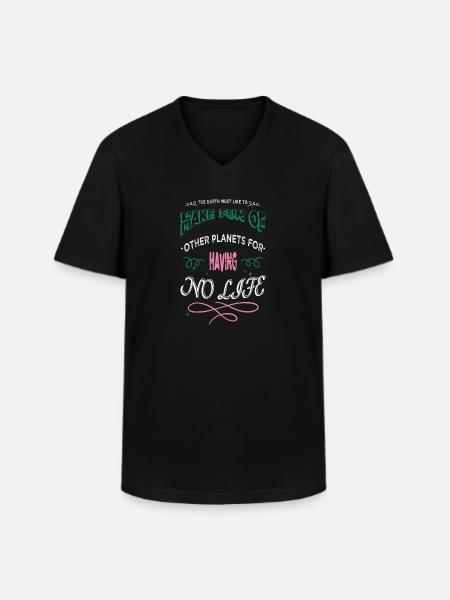 Christmas Celestial Birthday Gift Astrophysics - Men's V-Neck T-Shirt - black
