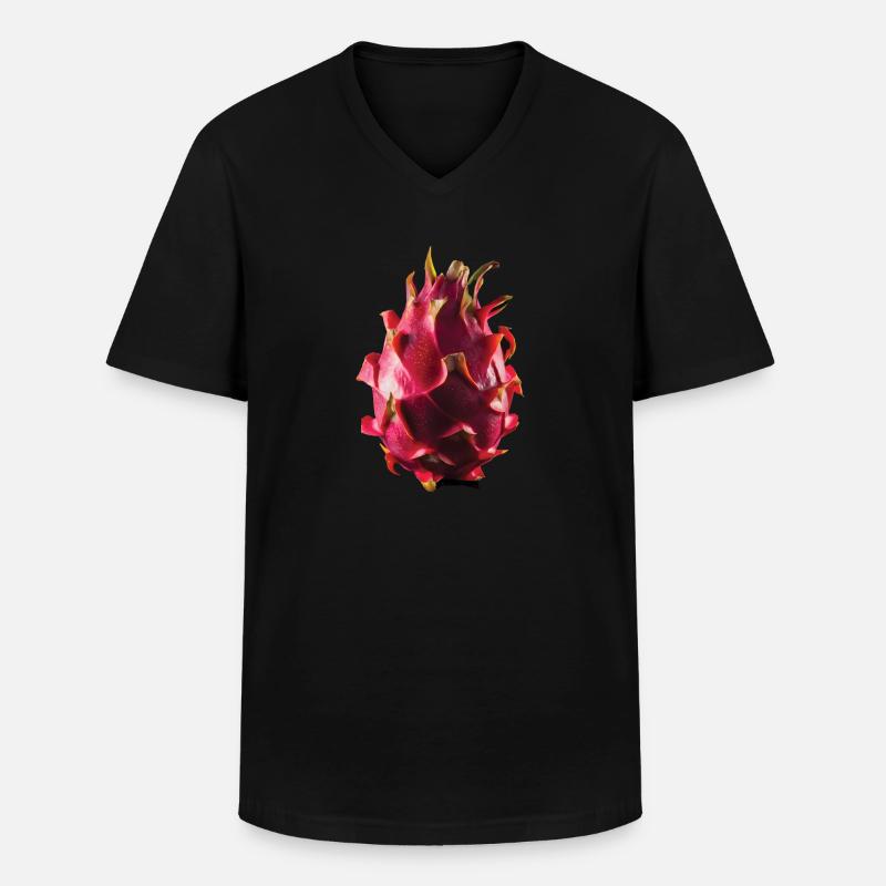 Drachenfrucht Geschenk - Männer-T-Shirt mit V-Ausschnitt - Schwarz