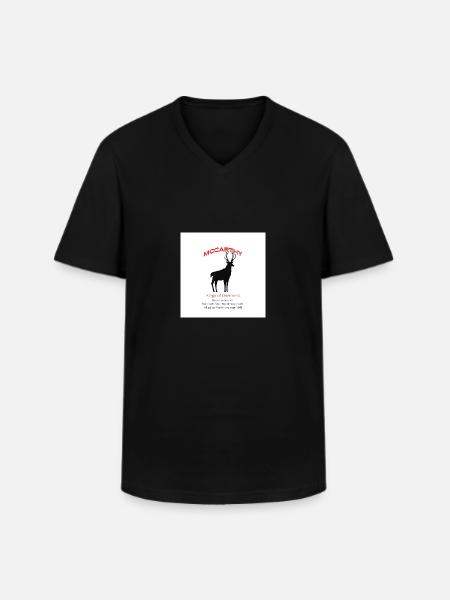maccarthydes - Men's V-Neck T-Shirt - black