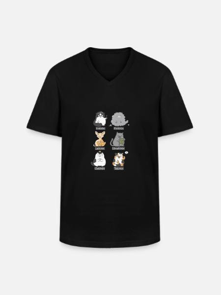 bla vls - Men's V-Neck T-Shirt - black
