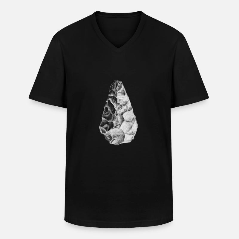 Back to the Primitive - Männer-T-Shirt mit V-Ausschnitt - Schwarz