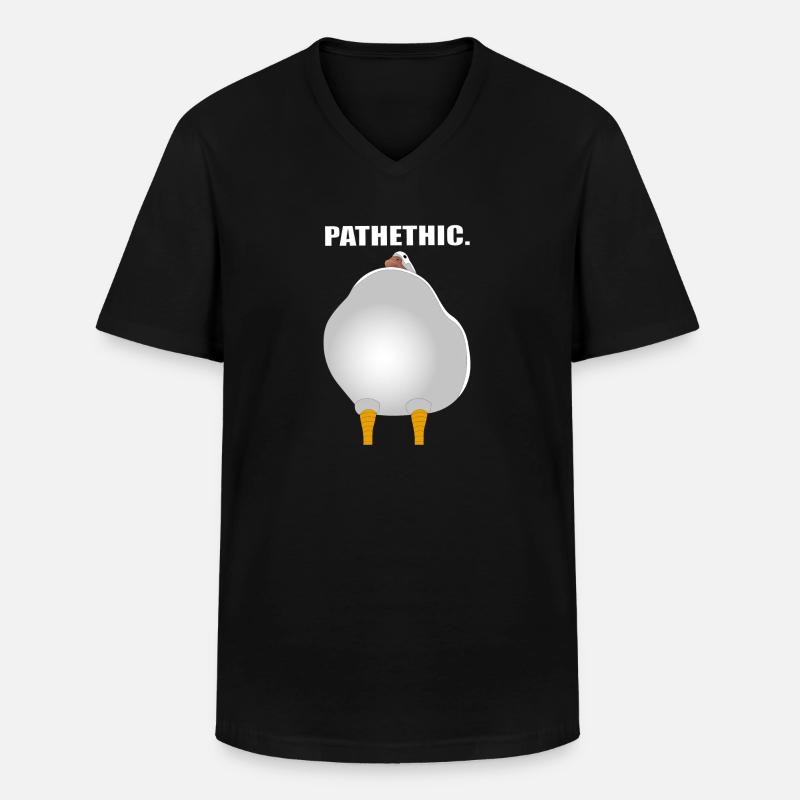 Rührend. - Männer-T-Shirt mit V-Ausschnitt - Schwarz