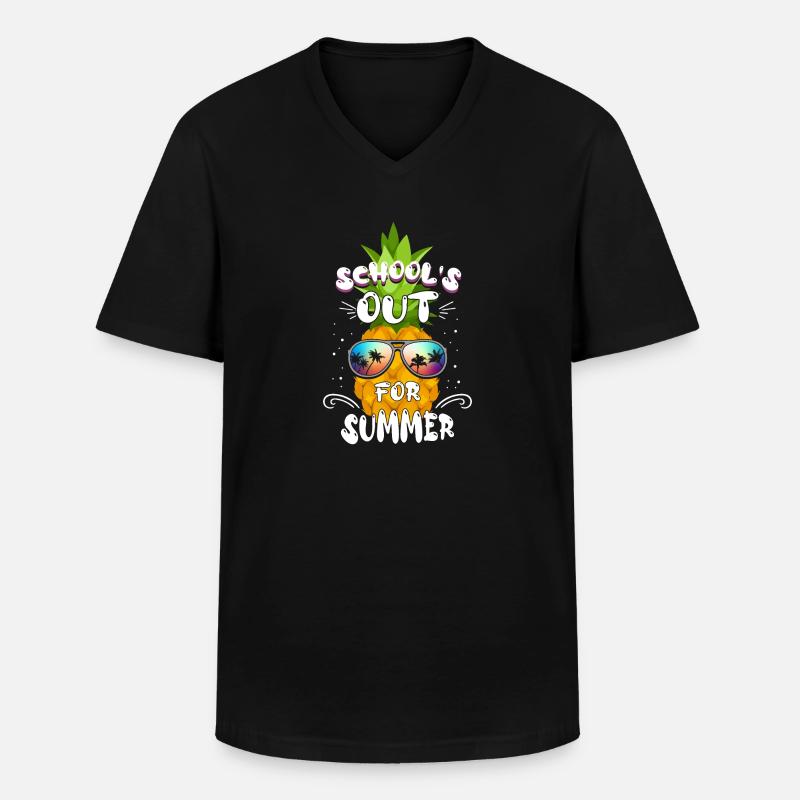 Schools Out For Summer - Männer-T-Shirt mit V-Ausschnitt - Schwarz