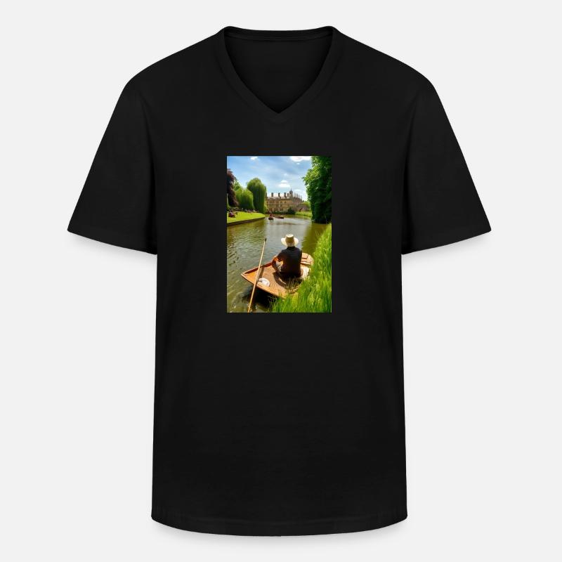 Martin Bond Style 2 Geschenk - Männer-T-Shirt mit V-Ausschnitt - Schwarz