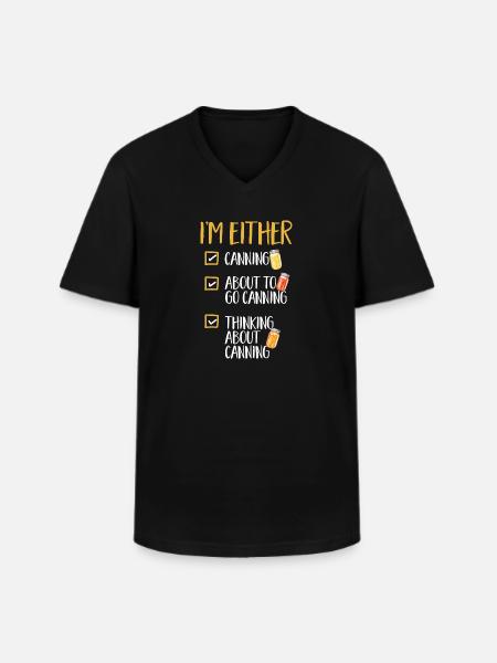 Einmachen Einkochen Lebensmitteln Konservieren - Männer-T-Shirt mit V-Ausschnitt - Schwarz