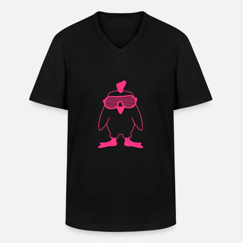 Party Chick - Männer-T-Shirt mit V-Ausschnitt - Schwarz