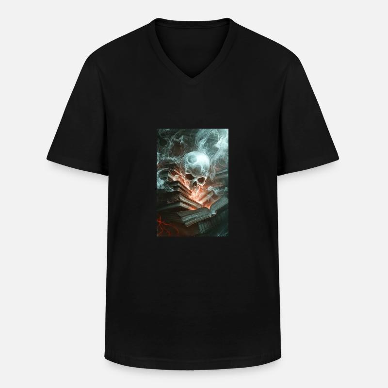 Haunted Knowledge Unleashed - Men's V-Neck T-Shirt - black