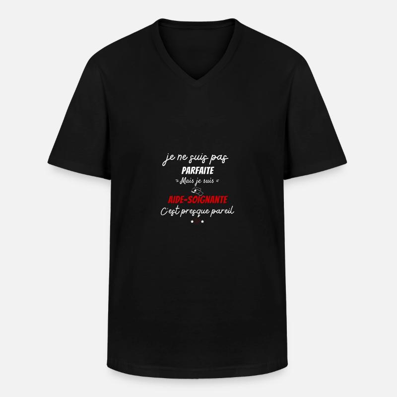 Nicht perfekter Pfleger Geschenk Pfleger - Männer-T-Shirt mit V-Ausschnitt - Schwarz