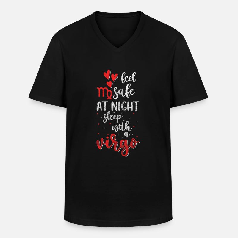 Tierkreiszeichen August Zeichen - Männer-T-Shirt mit V-Ausschnitt - Schwarz