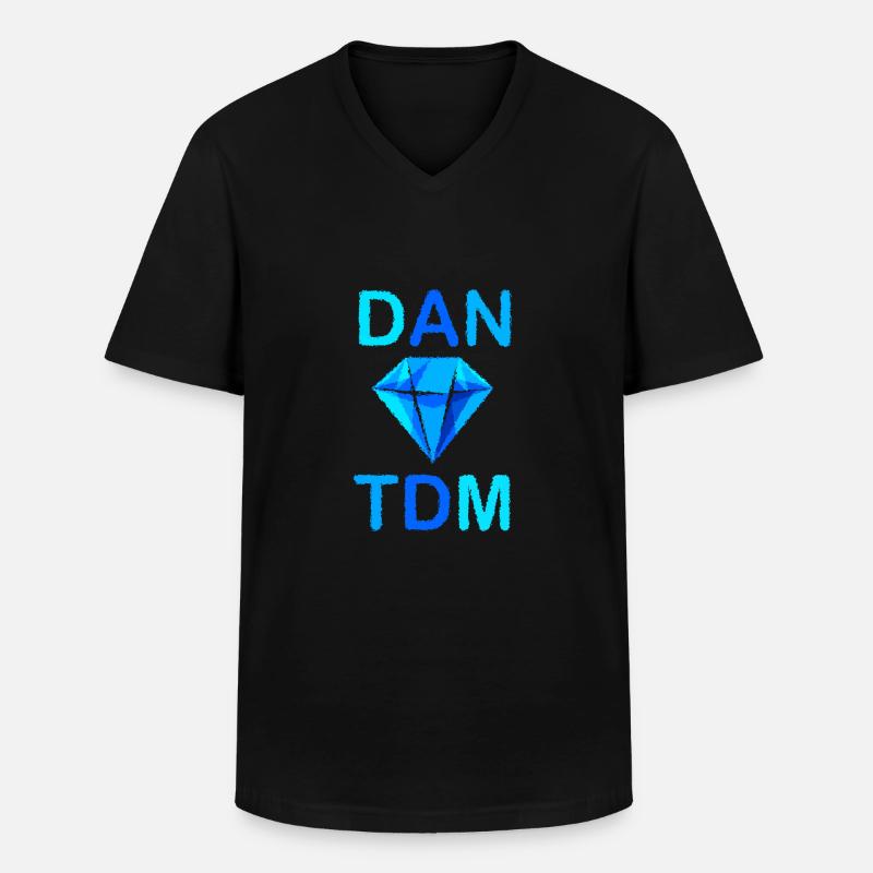 Rumbled DAN TDM - Männer-T-Shirt mit V-Ausschnitt - Schwarz