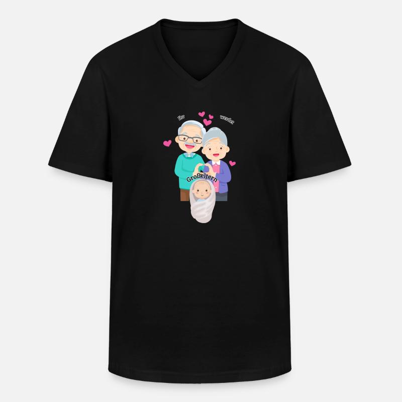 Ihr werdet Großeltern - Männer-T-Shirt mit V-Ausschnitt - Schwarz