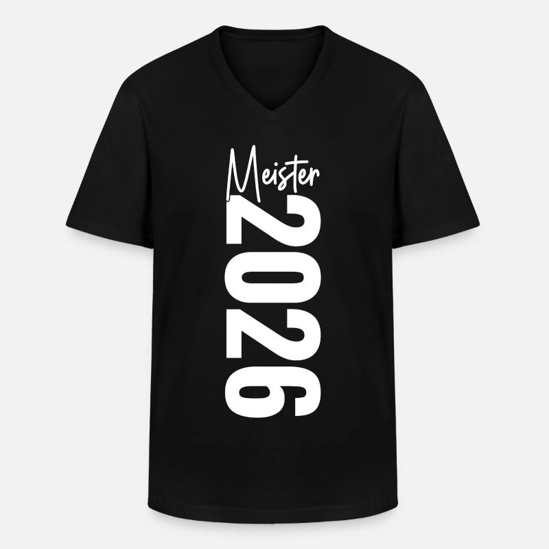 Meister 2026 - Männer-T-Shirt mit V-Ausschnitt - Schwarz