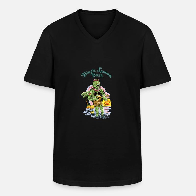 vahinedulagoon - Männer-T-Shirt mit V-Ausschnitt - Schwarz