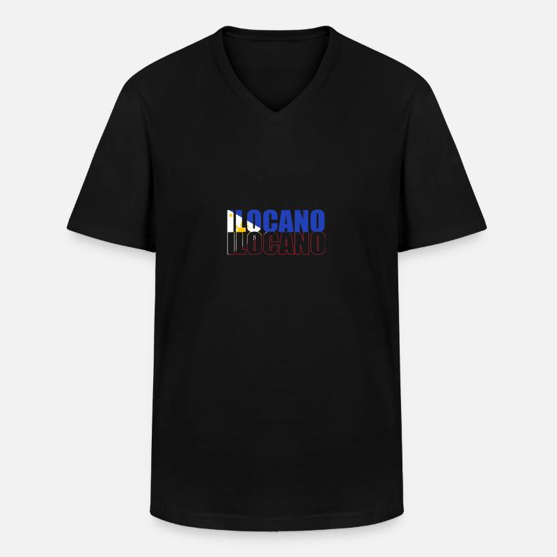 Philippinisch Philippinen - Männer-T-Shirt mit V-Ausschnitt - Schwarz